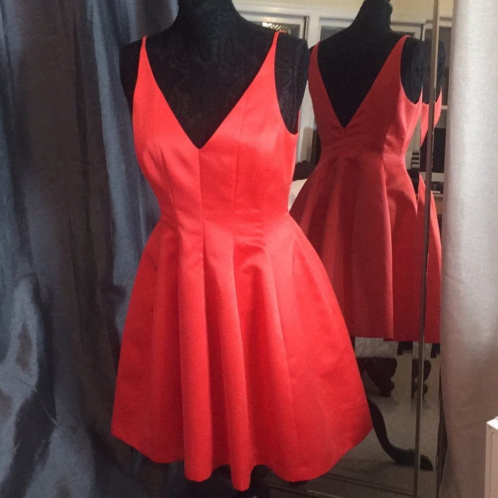 Badgley Mischka red dress